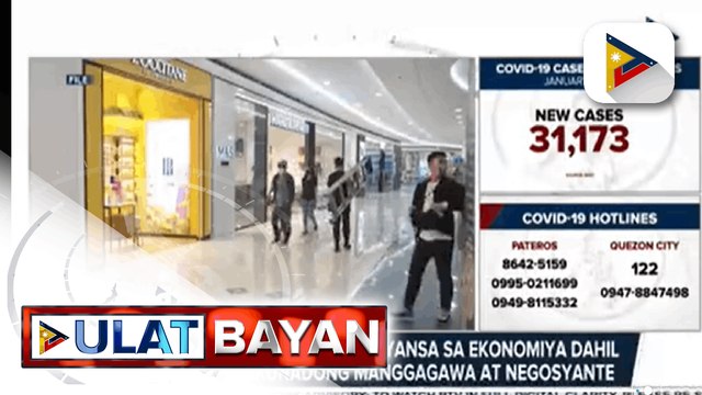 DTI: Nananatili ang kumpyansa sa ekonomiya dahil sa mga bakunadong manggagawa at negosyante; DTI, isinusulong na ibaba sa alert level 2 ang NCR