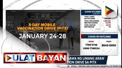 MMDA at DOTr, magsasagawa ng limang araw na mobile vaccination drive sa PITX