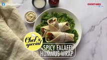 Spicy Falafel Hummus Wrap _ Hummus Recipe _ Lebanese Delight _ Chef_s Special