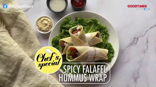 Spicy Falafel Hummus Wrap _ Hummus Recipe _ Lebanese Delight _ Chef_s Special