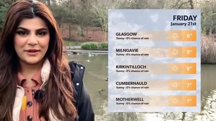 Daily Weather Report for Glasgow 20 January