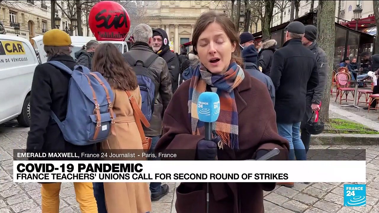 Coronavirus pandemic: France teachers' unions call for second round of strikes