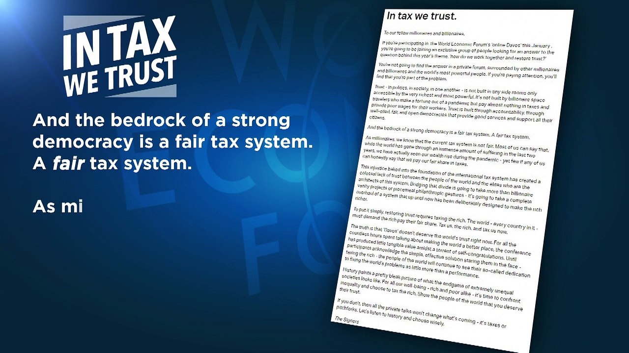 'Besteuert uns und zwar jetzt' - Reiche wollen für Gesundheit zahlen