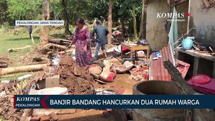 Banjir Bandang Hancurkan Dua Rumah di Kabupaten Pekalongan
