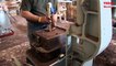 Fantastic Casting Aluminum Using Sand Mold Process. Amazing Metal Casting Technology Factory Machine