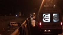 Sulama kanalına devrilen araçtaki 3 kişi yaralandı