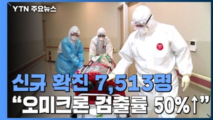 신규 환자 7,513명...국내 오미크론 '우세종' / YTN