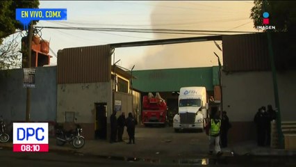 Incendio en fábrica de bicicletas en Azcapotzalco