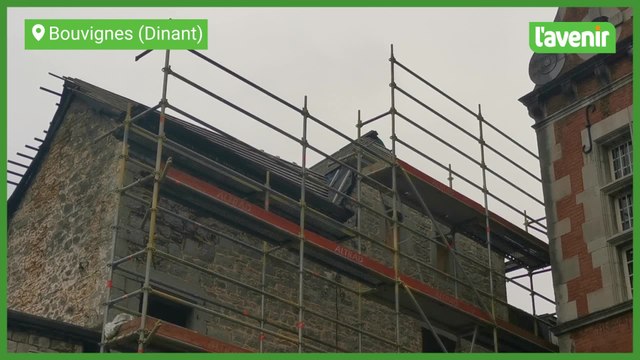 Bouvignes (Dinant): le chantier de la maison Monin à l'arrêt