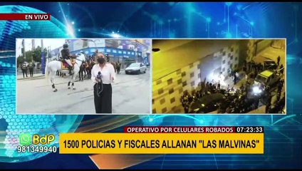 PNP realiza megaoperativo en el centro comercial Las Malvinas