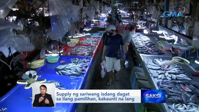 Supply ng sariwang isdang dagat sa ilang pamilihan, kakaunti na lang | Saksi