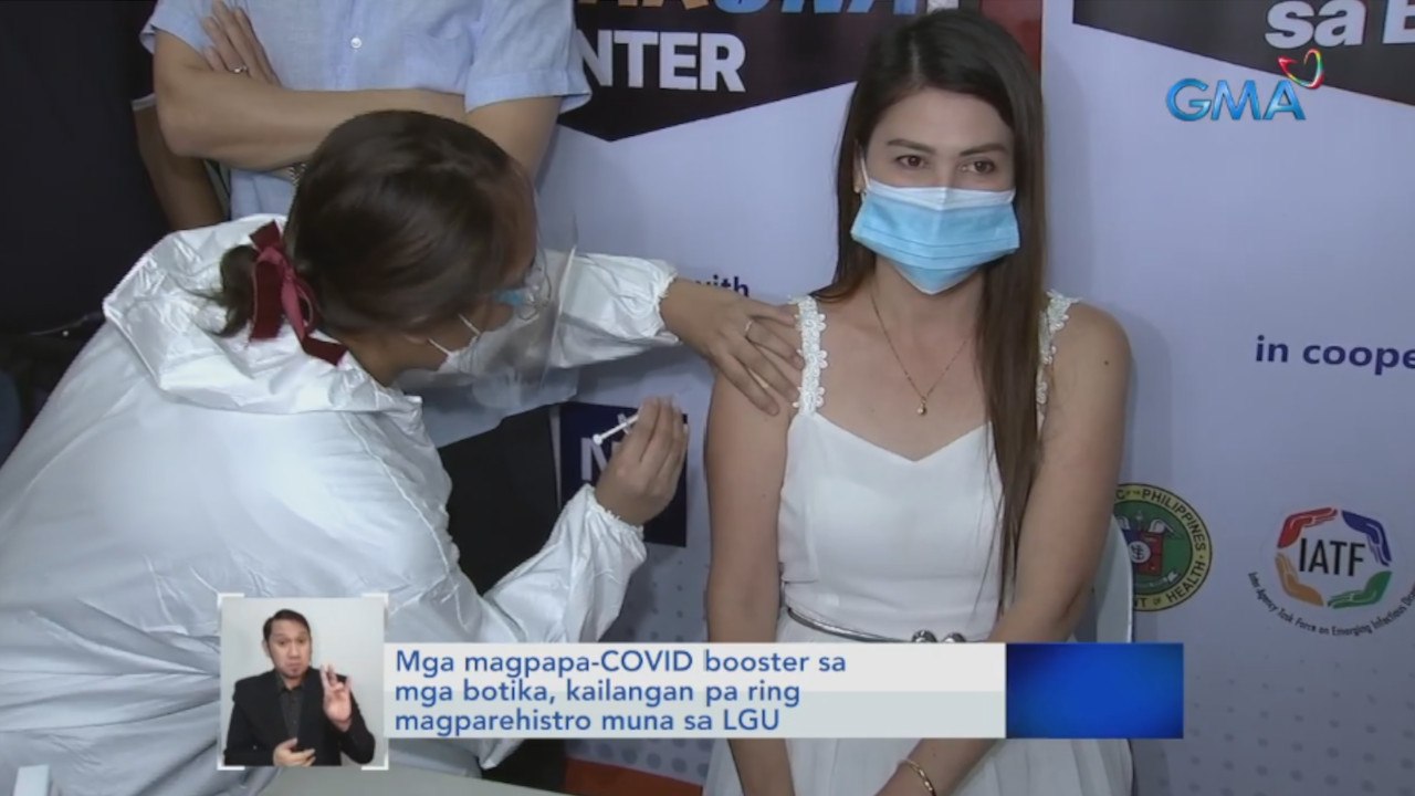Mga magpapa-COVID booster sa mga botika, kailangan pa ring magparehistro muna sa LGU | Saksi =