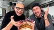 Jeff Goldblum Makes A Birthday Cake With Brad