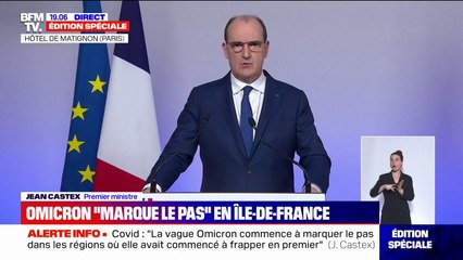 Jean Castex: "Même atténué, ce virus n'a rien d'anodin, il ne s'agit absolument pas d'une simple grippe"