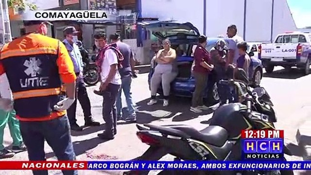 Joven motociclista lesionado tras impactar con vehículo en el bo. Lempira