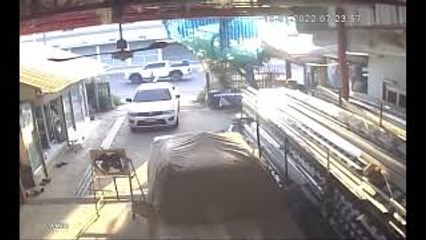 Pile of Aluminum Comes Crashing Down