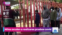 Niño acude a realizarse prueba Covid-19 y da positivo