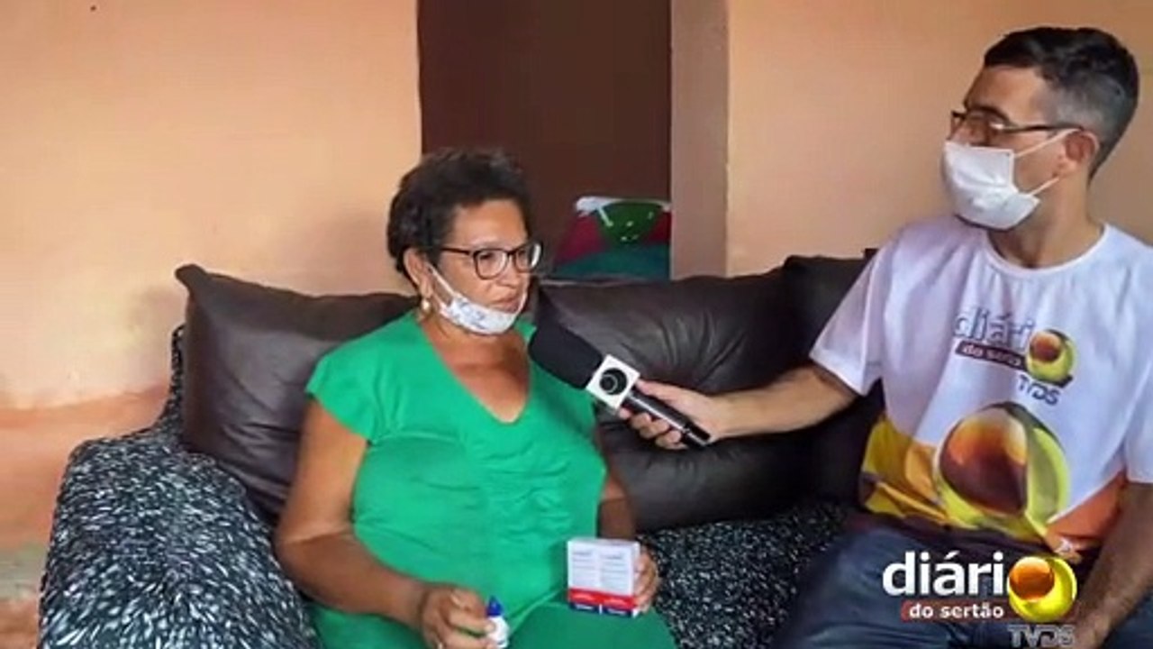 Após reportagem da TV Diário do Sertão, idosa que corria risco de ficar cega ganha colírios