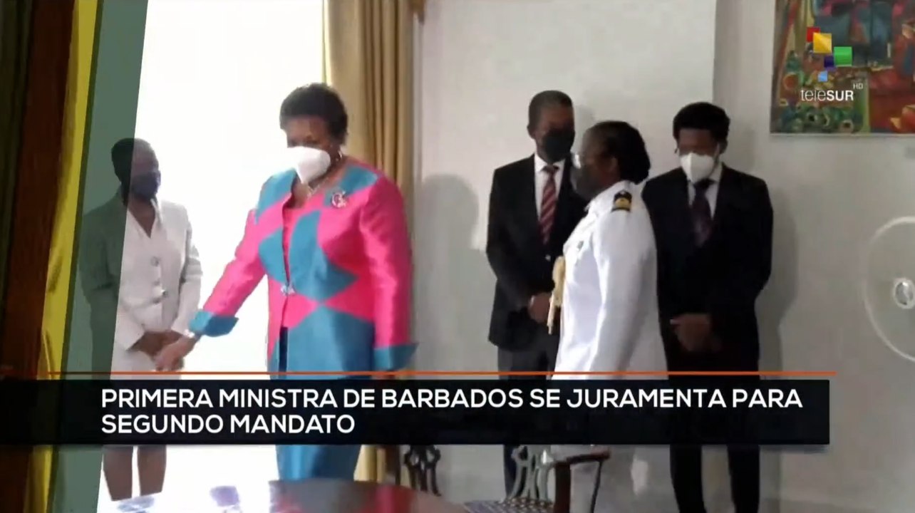 teleSUR Noticias 17:30 20-01: Barbados: Primera Ministra juramenta mandato tras elecciones generales