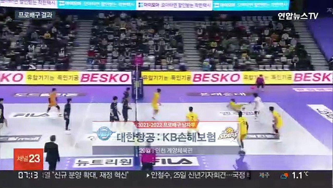 케이타 꽁꽁 묶은 대한항공, 단독 선두 고공비행