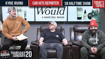 News Reporter Gets Hit By Car - Barstool Rundown - January 20, 2022