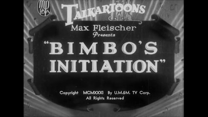 Betty Boop: Bimbo's Initiation (1932)