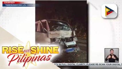 3 sugatan sa salpukan ng van at trailer truck sa Tagkawayan, Quezon
