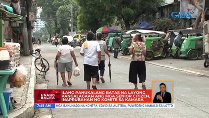Bills na layong pangalagaan ang mga senior citizen, inaprubahan ng House panel | UB