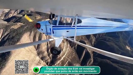 Órgão de aviação dos EUA vai investigar youtuber que pulou de avião em movimento