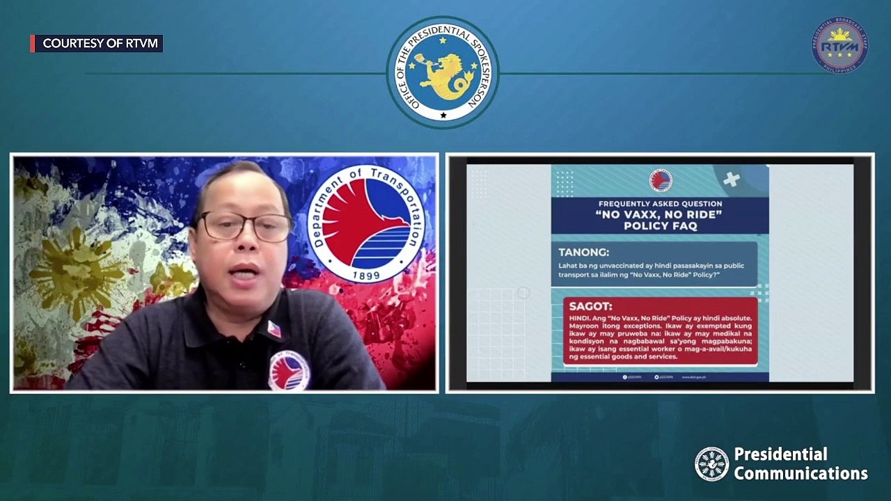 Acting presidential spokesperson Karlo Nograles holds press briefing | Friday, January 21