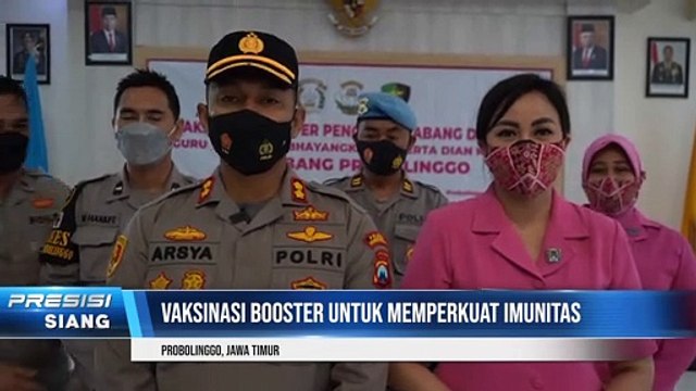 Vaksinasi Booster Pengurus Cabang dan YKB Guru TK Kemala Bhayangkari beserta Dian Kemala se cabang Probolinggo