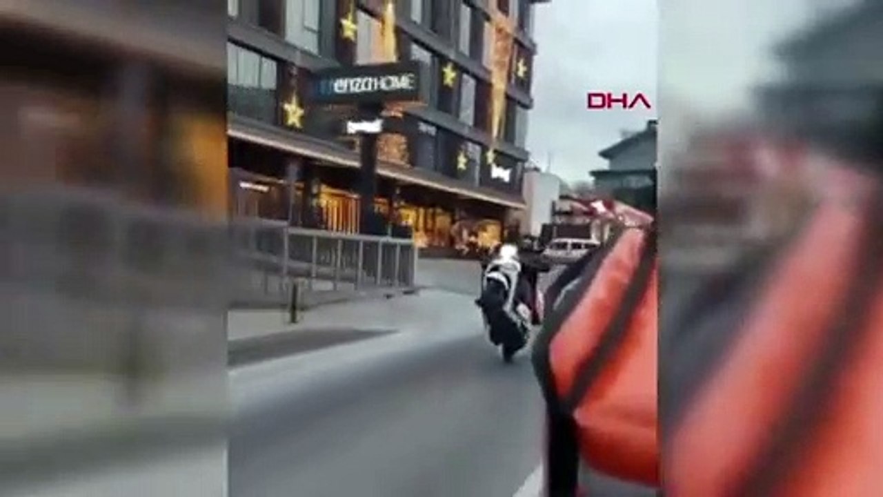 Kurye yürekleri ağza getirdi