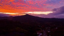 'Costa Rica taken over by RED CLOUDS at sunset *Timelapse* '