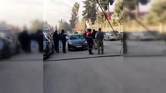 Kaza değil kabus! Seyir halindeki otomobile ok gibi saplandı