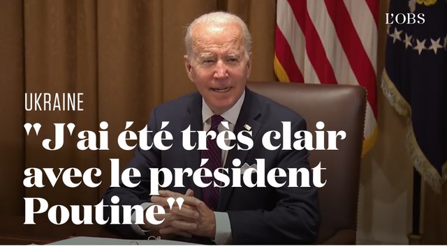 Si des troupes russes traversent la frontière de l'Ukraine, c'est une invasion , prévient Biden