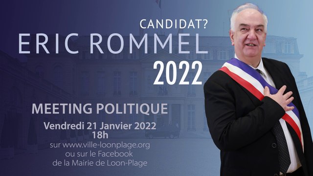 Discours de la cérémonie des voeux à la population d'Eric Rommel, Maire de Loon-Plage