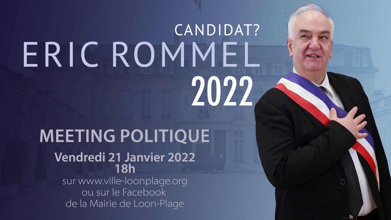 Discours de la cérémonie des voeux à la population d'Eric Rommel, Maire de Loon-Plage