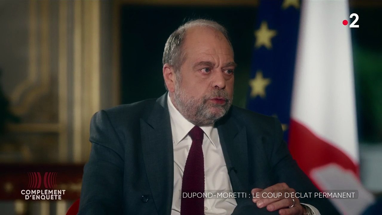 Eric Dupond-Moretti dans "Complément d'enquête" sur France 2
