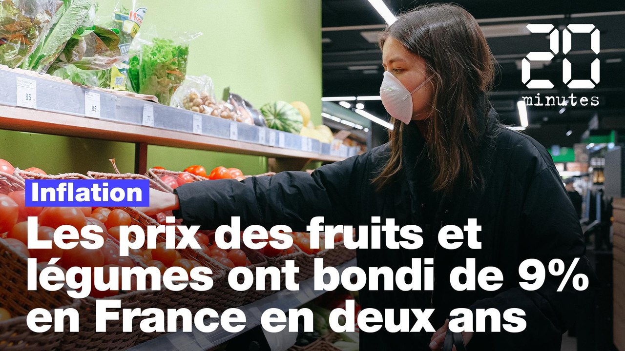 Les prix des fruits et légumes ont bondi de 9% en France entre 2019 et 2021