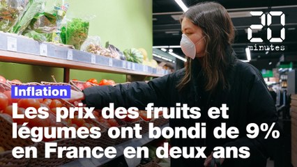 Les prix des fruits et légumes ont bondi de 9% en France entre 2019 et 2021
