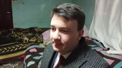 Kar nedeniyle zor durumda kalan yaşlı çift, misafirhaneye yerleştirildi