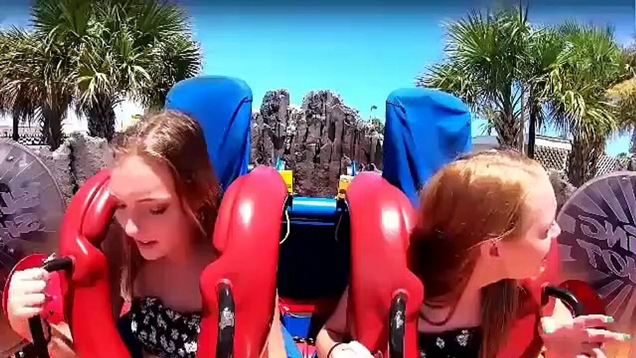 Girl Passing Out  During Slingshot Ride Compilation