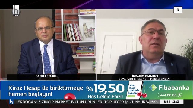 Deva Partisi Ekonomi ve Finans Politikaları Başkanı İbrahim Çanakcı Halk TV'de gündemi değerlendirdi.