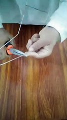 how to make tissue paper hanger.