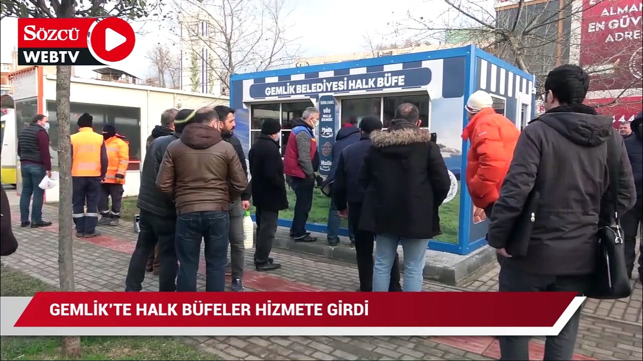 Gemlik'te Halk Büfeler hizmete girdi: Ekmek 1,75, peynir 14 lira