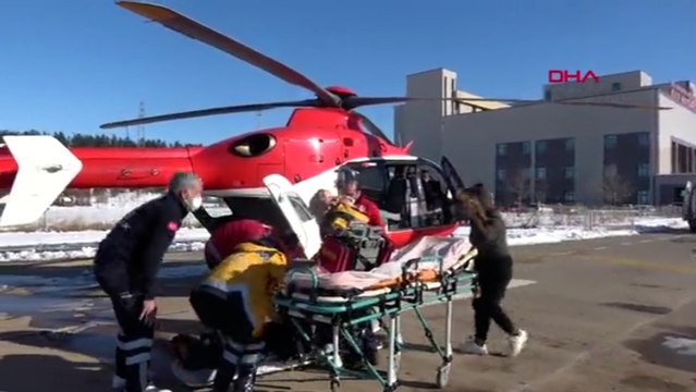 Avda rahatsızlandı, ambulans helikopterle sevk edildi