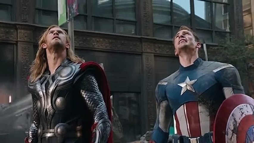 Hulk Saves Iron Man Final Battle Scene The Avengers 2012 Movie Clip HD