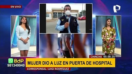 Chincha: mujer dio a luz en puerta de hospital, personal médico acudió a su auxilio