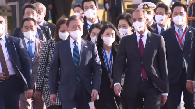 문 대통령, 중동 3개국 순방 마치고 귀국길 / YTN