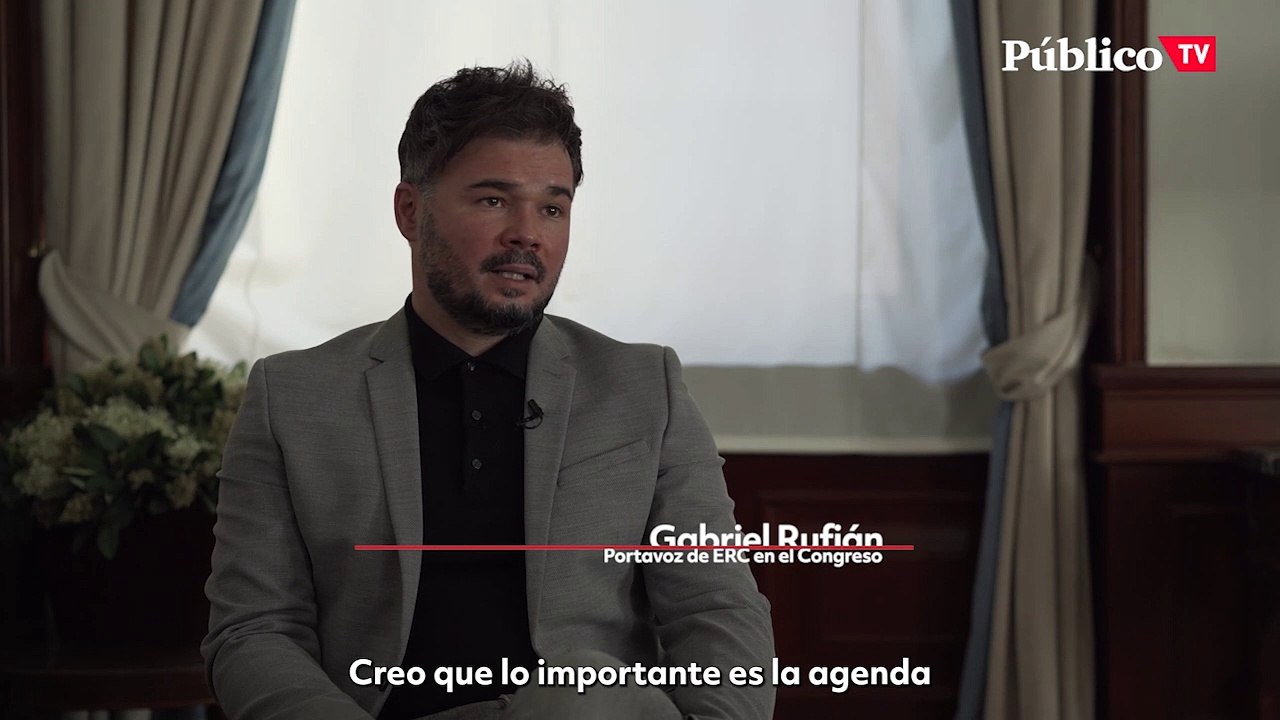 Gabriel Rufián: " Hemos demostrado firmeza a favor del diálogo porque no hay alternativa"